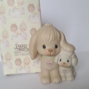 Precious Moments Puppy Love Dog Collectible Porcelain Figurine